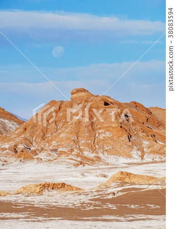 Moon Valley, Atacama Desert in Chile Moon Valley, Atacama Desert in Chile 38083594
