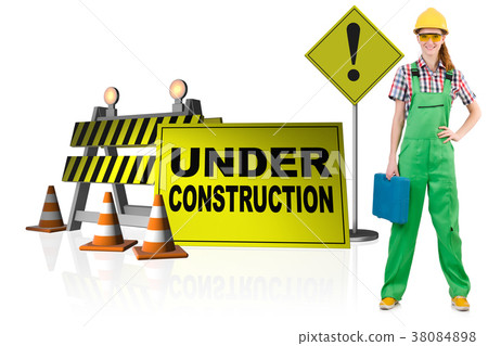 Concept of under construction for your webpage 38084898