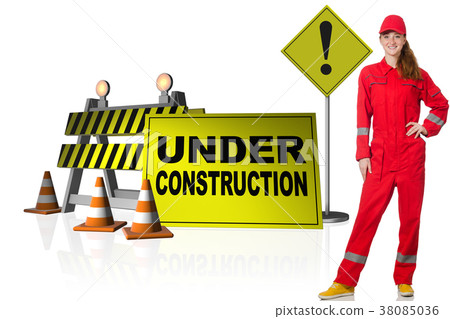 Concept of under construction for your webpage 38085036