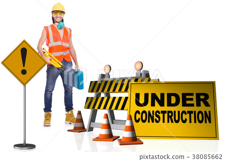 Concept of under construction for your webpage 38085662