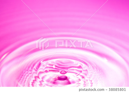 Water droplets and ripples 38085801