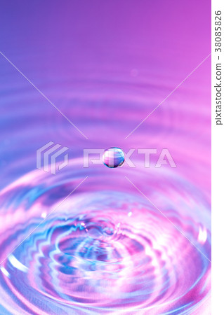 Water droplets and ripples Water droplets and ripples 38085826