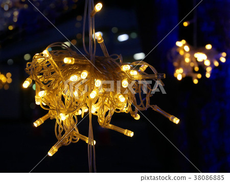 Festive lights decoration. Festive lights decoration. 38086885