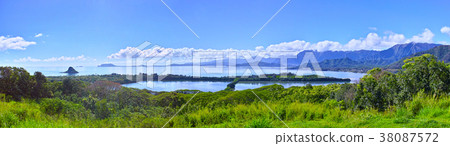 Landscape of Kualoa (Panorama) 38087572