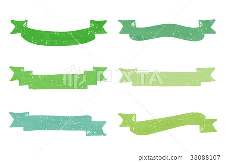 Stamp style ribbon set (green) Stamp style ribbon set (green) 38088107
