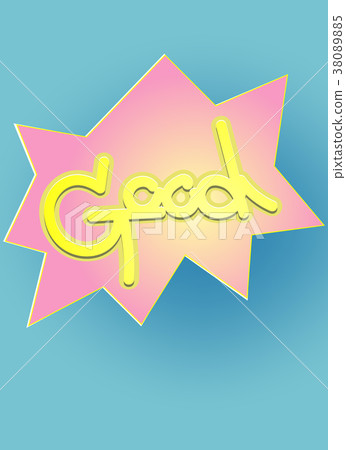 Paper art of good typography.vector illustration 38089885