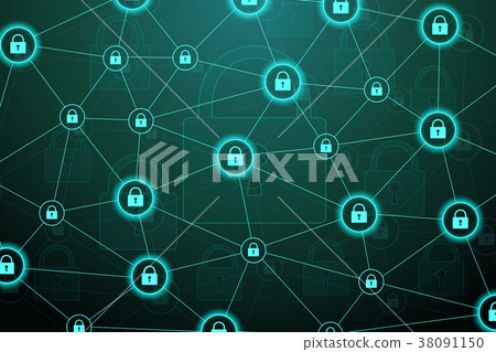 Protection concept. Data Security system Shield - Stock Illustration ...