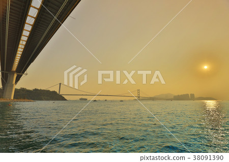 Ting Kau Bridge at Hong kong 2018 Ting Kau Bridge at Hong kong 2018 38091390