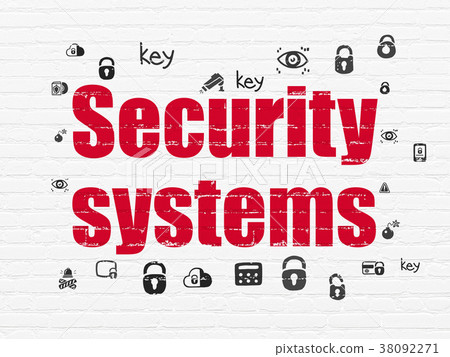 Safety concept: Security Systems on wall 38092271