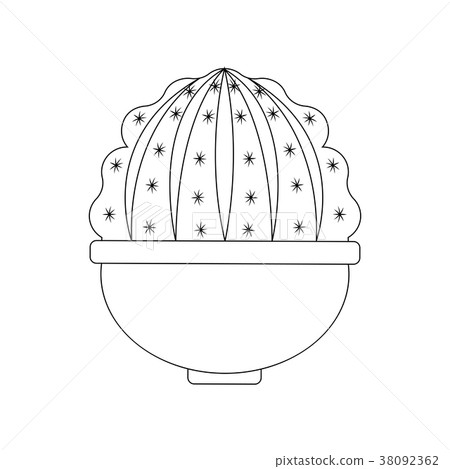 Abstract cute cactus 38092362