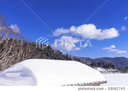 Tower lake in the winter season 38092745