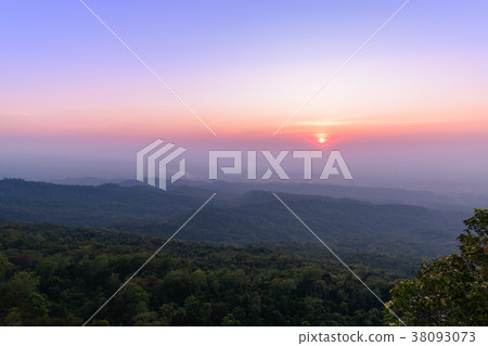 sunset at Phu Hin Rong Kla National Park 38093073