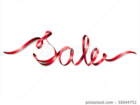 Word Sale from red ribbon 38094752