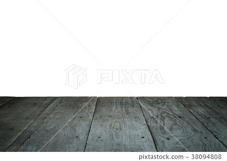 Old wooden panel isolated on white background. 38094808