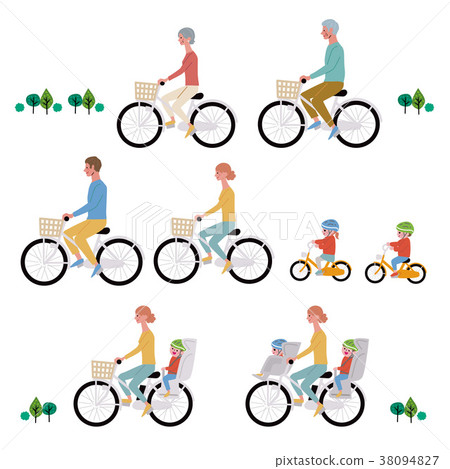 Bicycle illustration set Bicycle illustration set 38094827