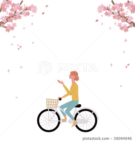 Spring bicycle illustration Spring bicycle illustration 38094846
