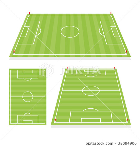 Soccer field collection. Perspective elements 38094906