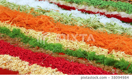 Yee sang, a special dish during Chinese New Year Yee sang, a special dish during Chinese New Year 38094984