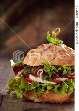 Tasty Italian sandwich. 38095510
