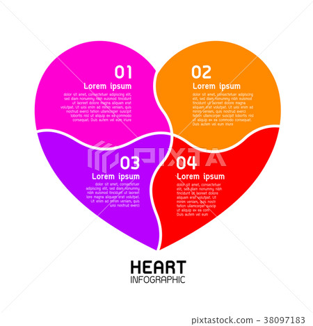 Info-graphics of  heart design template.  38097183