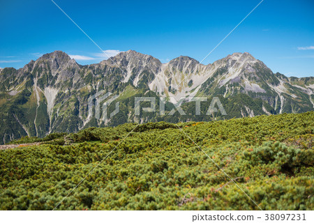 穗高山和藍天 38097231
