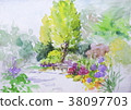 Under the garden tree 38097703