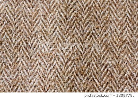 黑褐色人字形花呢織品背景 黑褐色人字形花呢織品背景 38097793