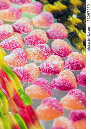marmalade different color background. Sweets marmalade different color background. Sweets 38097950