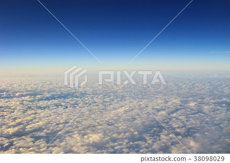 the blue sky and cloud from air view the blue sky and cloud from air view 38098029