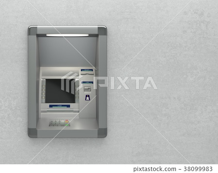 Atm machine on wall 38099983