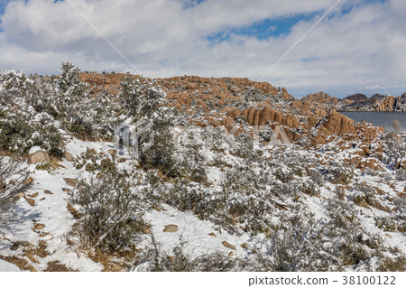 Winter Landscape at Watson Lake Prescott Arizona 38100122