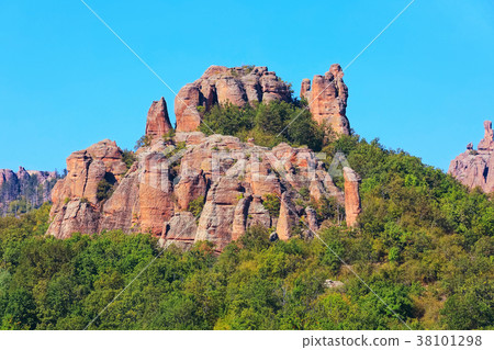 Cliff rocks panorama, Belogradchik, Bulgaria 38101298