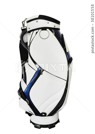 isolated white golf bag without golf club 38101558