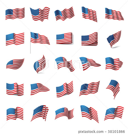 USA Flag isolated 38101866