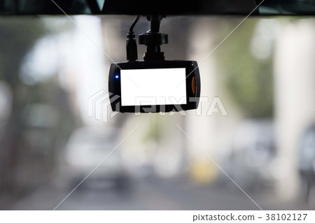 CCTV car record camera with blank space 38102127