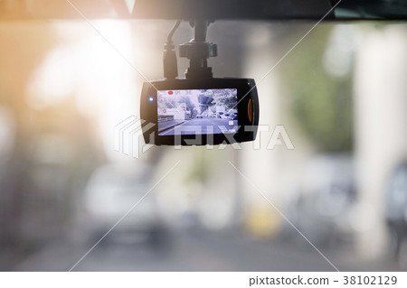 CCTV car record camera in the car 38102129