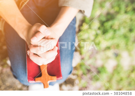 man praying on holy bible man praying on holy bible 38104858