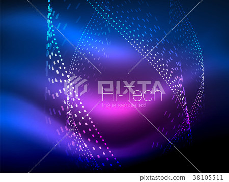 Elegant neon flowing stripes, smooth waves with Elegant neon flowing stripes, smooth waves with 38105511