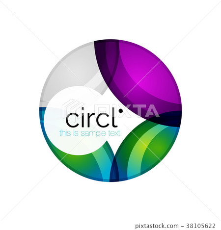 Clean professional colorful circle business icon Clean professional colorful circle business icon 38105622