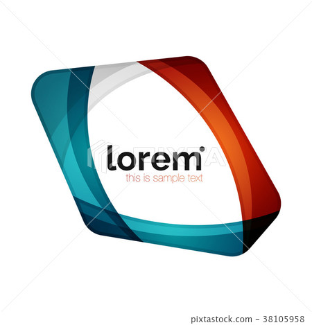 Clean professional business emblem, abstract Clean professional business emblem, abstract 38105958