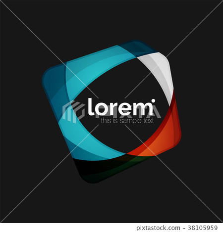 Clean professional business emblem, abstract Clean professional business emblem, abstract 38105959