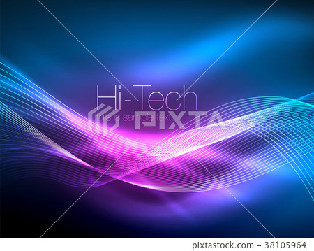 Neon smoke waves Neon smoke waves 38105964