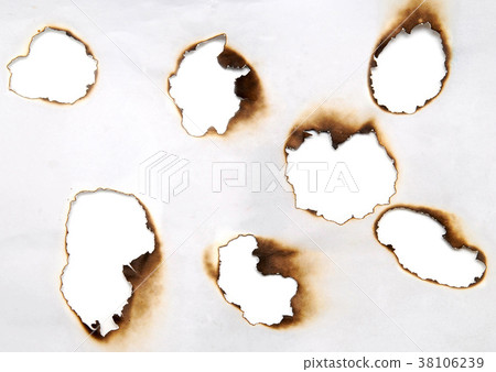 burnt holes 38106239