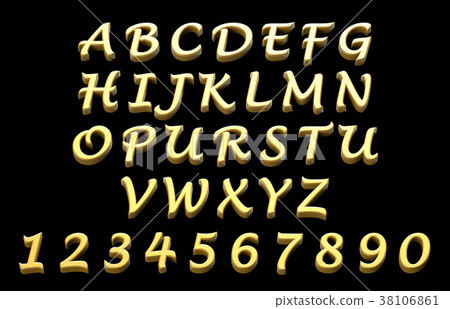 Three-dimensional letters of the alphabet 38106861