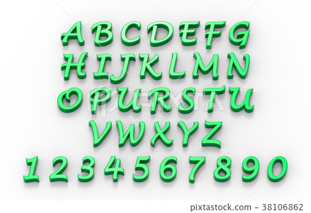 Three-dimensional letters of the alphabet 38106862