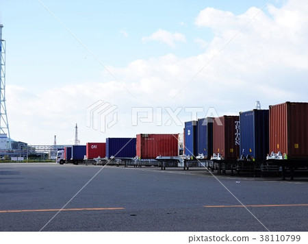 Import and export container yard 38110799