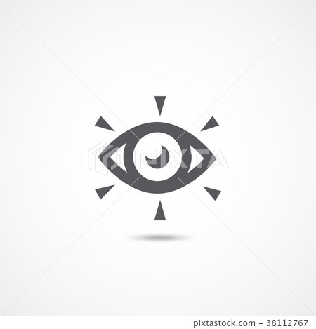 Vision icon on white Vision icon on white 38112767