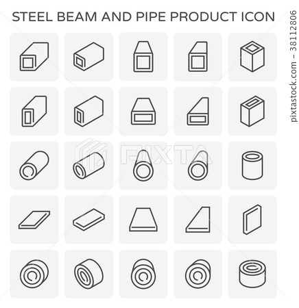 beam pipe icon 38112806