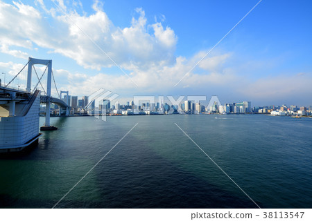 彩虹橋和東京灣 彩虹橋和東京灣 38113547
