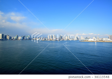彩虹橋和東京灣 彩虹橋和東京灣 38113548